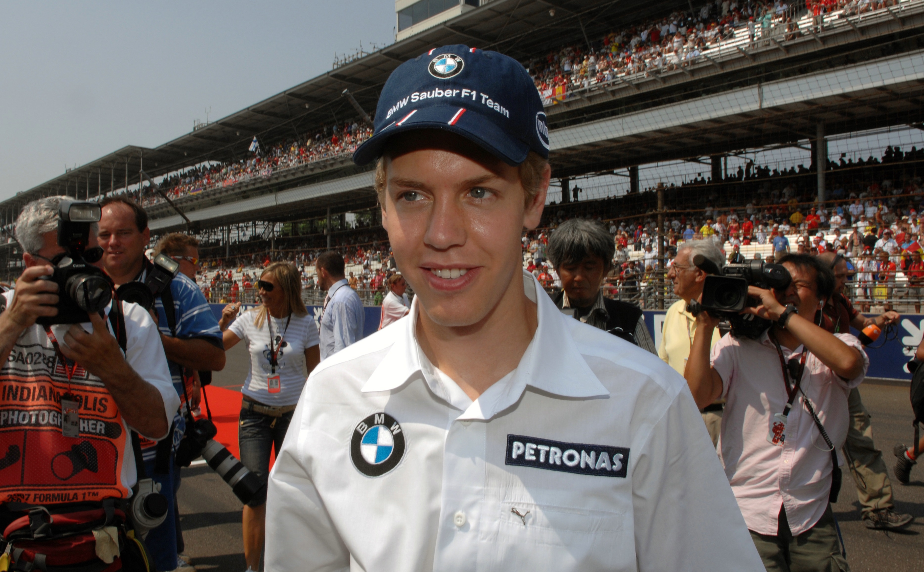 Sebastian Vettel przed debiutem w F1 (fot. BMW).