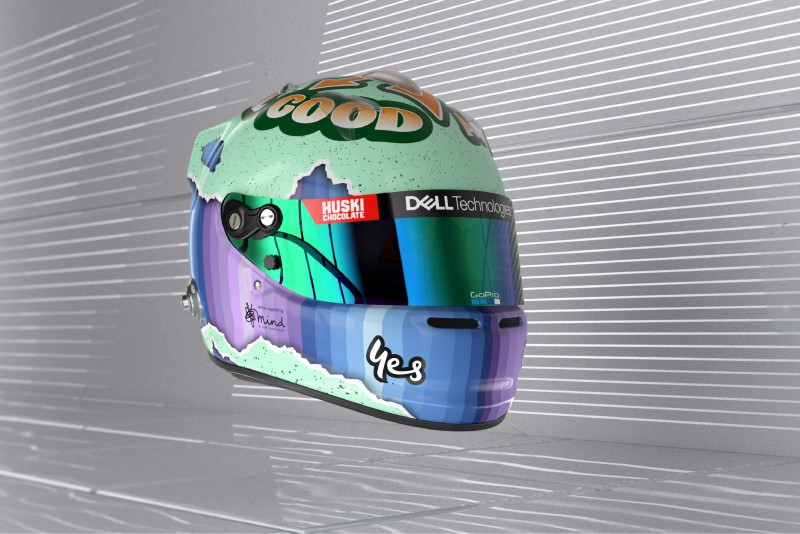 Kask Daniela Ricciardo na sezon 2021 Formuły 1