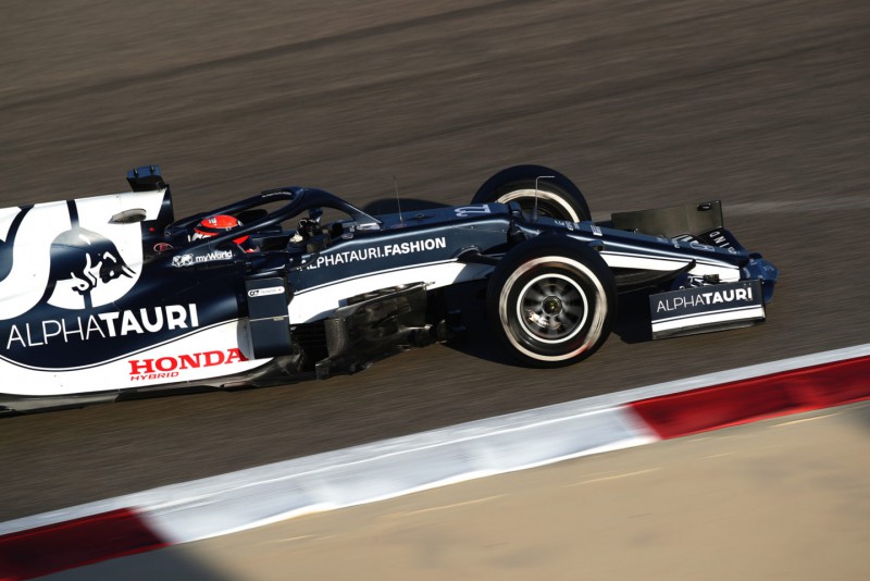 Yuki Tsunoda, Scuderia AlphaTauri Honda, AT02 na testach w Bahrajnie