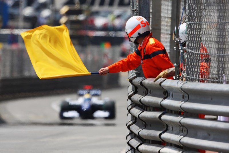 Żółte flagi, F1